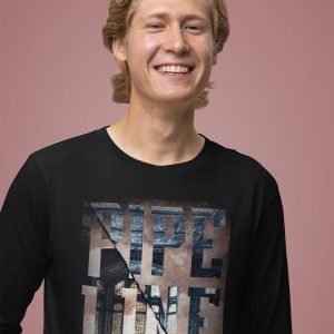 PIPELINE “Machine” Men’s Long Sleeve Graphic Tee