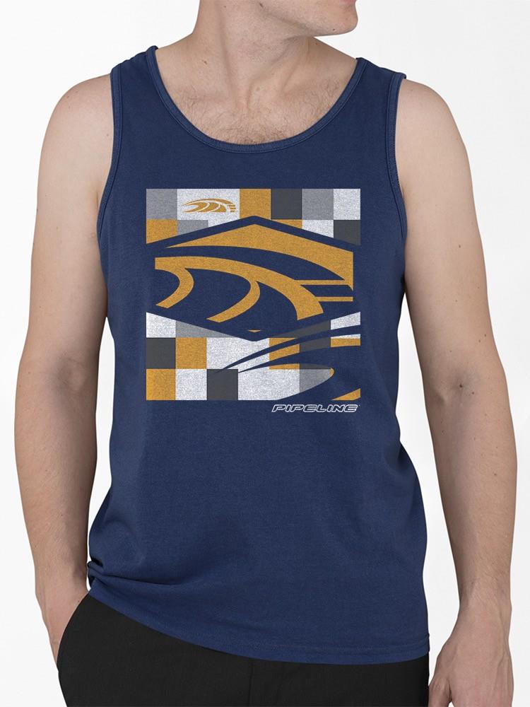 PIPELINE “Checker” Men’s Graphic Tank Top - Image 1