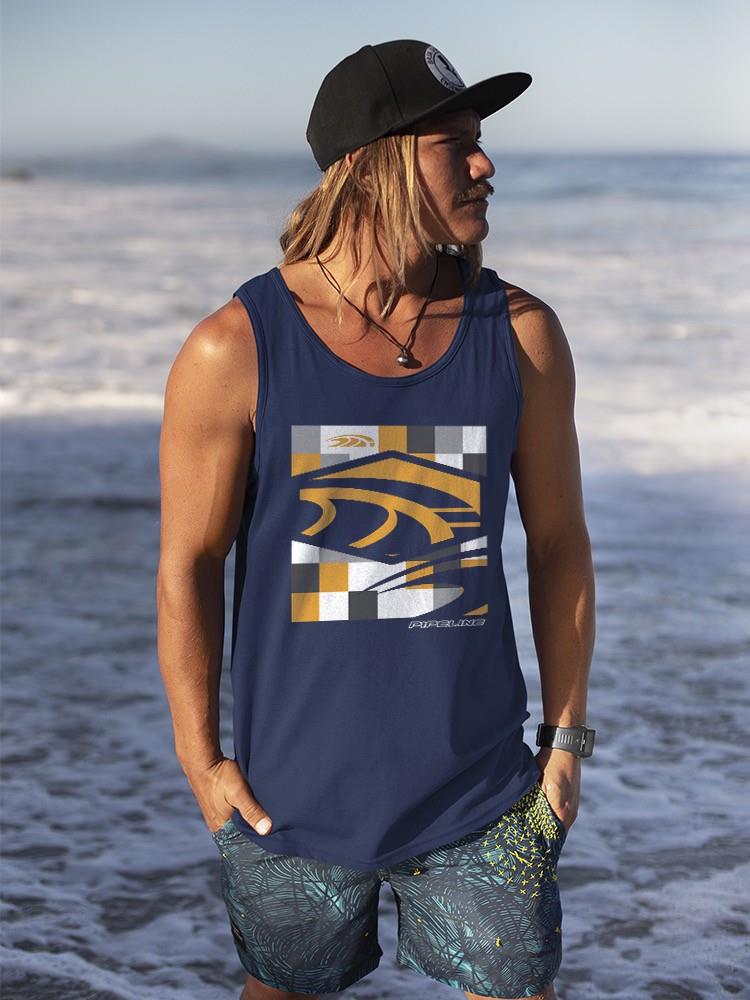 PIPELINE “Checker” Men’s Graphic Tank Top - Image 3